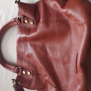 American leather brown leather bag.